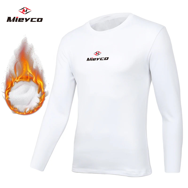 Thermal Long John - Mieyco メンズ 冬用サイクリングベースレイヤー 長袖サーマルシャツ フリース 暖かいバイクアンダーウェア