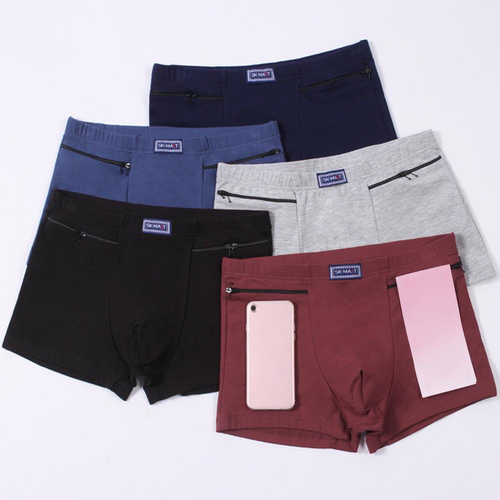 男性のポケット下着盗難防止ブリーフボクサーパンティーシームレ - Boxer Brief Pack Cotton のレビューと価格