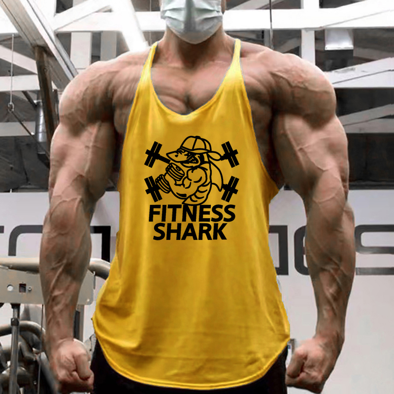 メンズコットンランニングベスト ジムフィットネスタンクトップ - Sleeveless Undershirt のレビューと価格