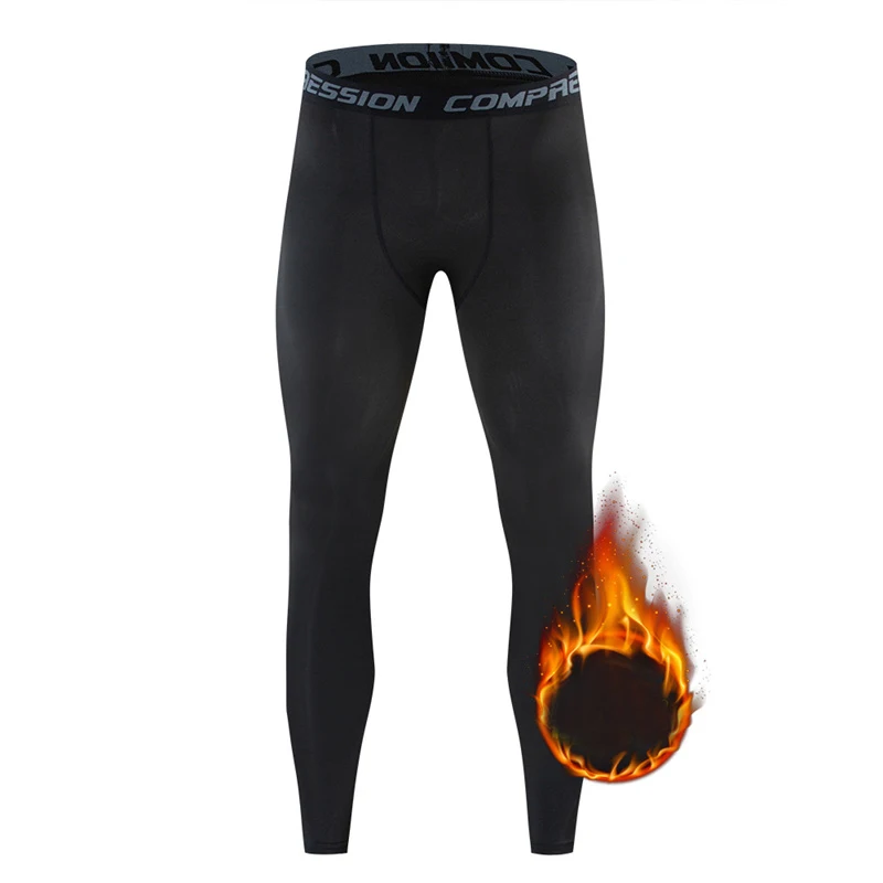 男性ロングジョンズ熱肌に優しい圧縮下着冬暖かい長ズボン男性ソ - Compression Long Pant のレビューと価格