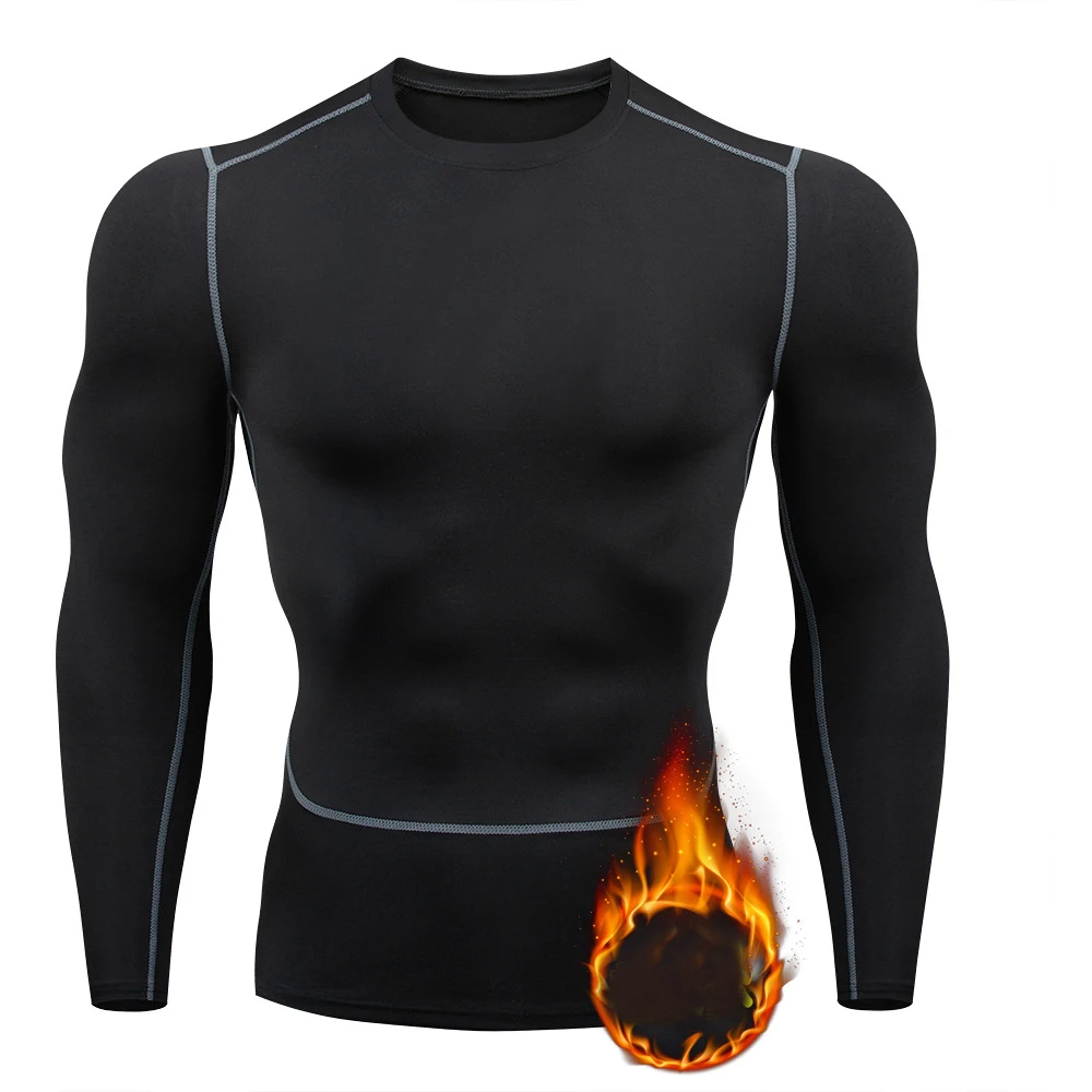 男性ロングジョンズ熱肌に優しい圧縮下着冬暖かい長ズボン男性ソ - Compression Long Pant のレビューと価格