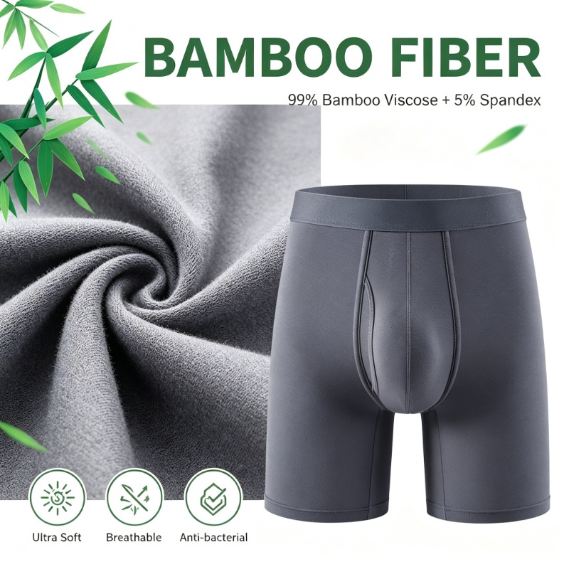 ビッグポーチ メンズ バンブーファイバー ボクサーブリーフ  - Bamboo Fiber Trunk のレビューと価格