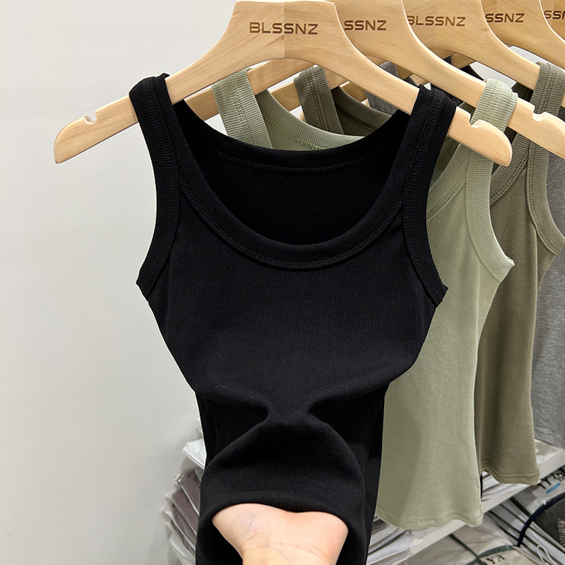 2026年夏 レディース 無地 ラウンドネック リブ編み タ - Tank Top Ribbed のレビューと価格