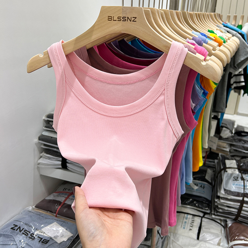 2026年夏 レディース 無地 ラウンドネック リブ編み タ - Tank Top Ribbed のレビューと価格