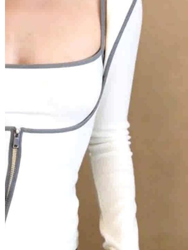 春の純粋な欲望スパイシーガールスクエアカラージッパーベースレ - Base Layer Top のレビューと価格