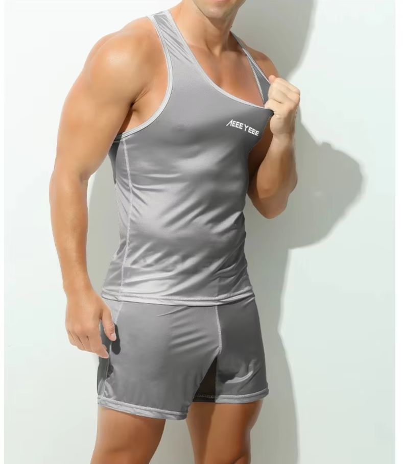 メンズ下着 グレー ボクサー 超薄型 アイスシルク ローウエ - Mesh Sport Boxer のレビューと価格