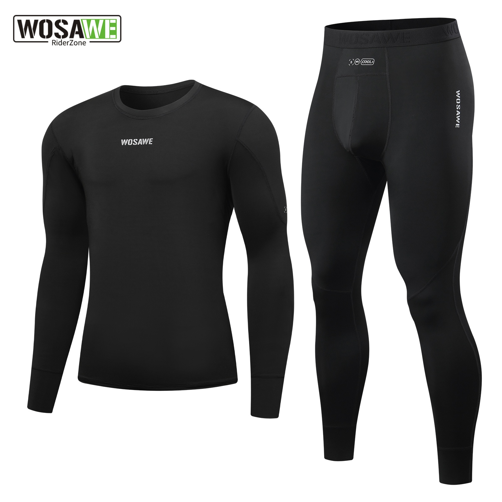 WOSAWE メンズ ベースレイヤー 長袖コンプレッションシ - Compression Long Pant のレビューと価格