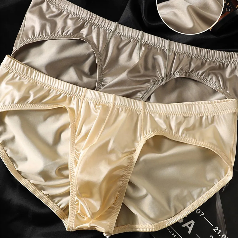 4 個メンズブリーフシャイニーサテンローライズセクシーな下着 - Boxer Shorts Modal のレビューと価格