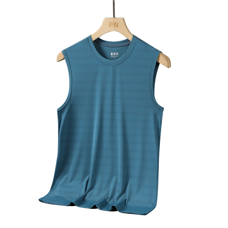 夏の新高品質アイスシルク速乾性ラウンドネックキャミソール T - Sleeveless Undershirt のレビューと価格