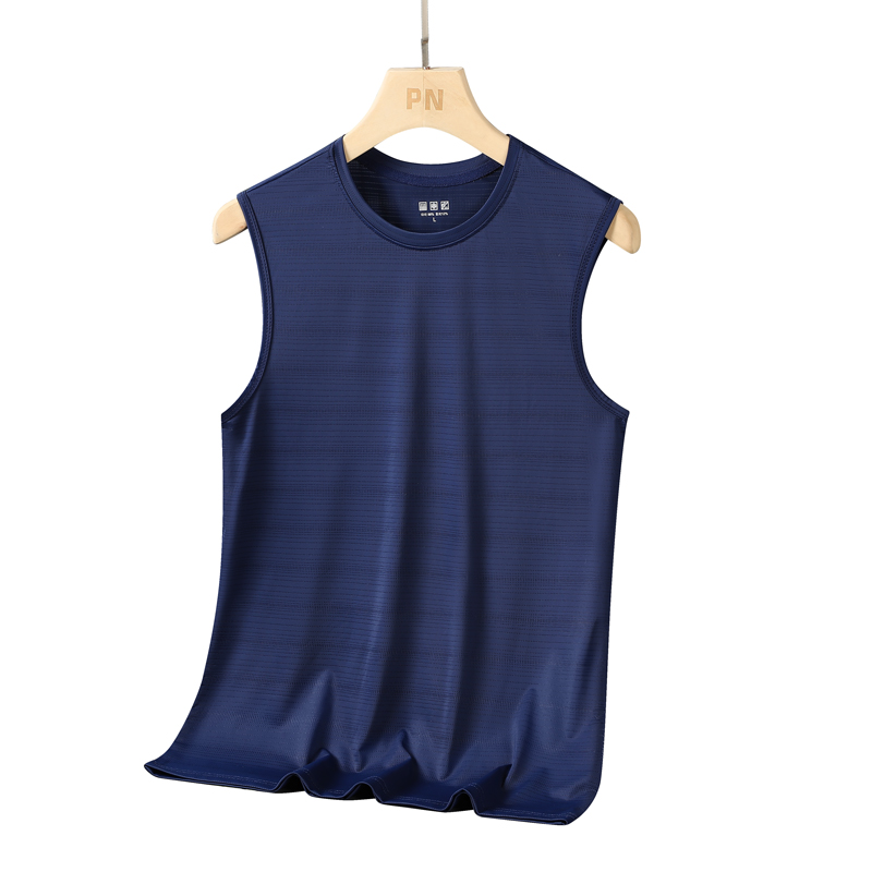 夏の新高品質アイスシルク速乾性ラウンドネックキャミソール T - Sleeveless Undershirt のレビューと価格